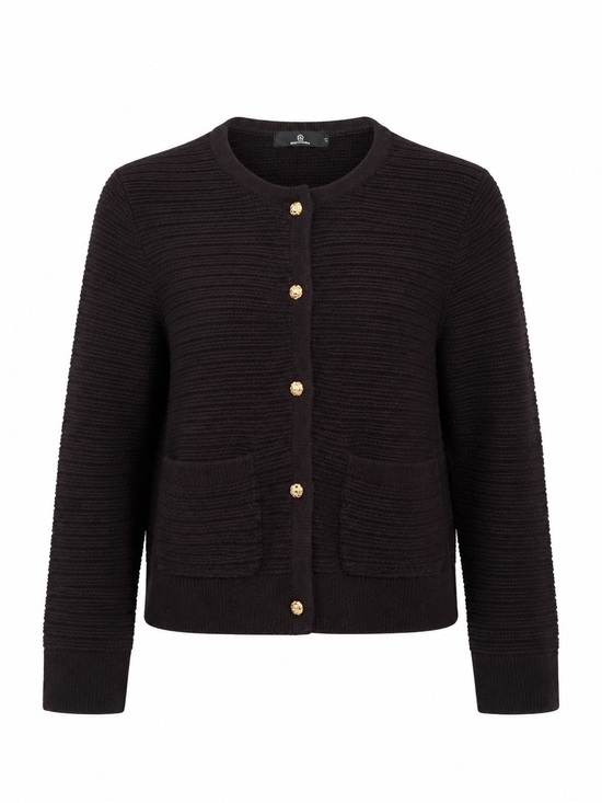 LILLUSORY Sweaters - Lillusory Woman’s Black Knit Button-Up Cardigan with Gold Buttons SZ M EUC
